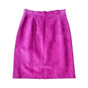 DANIER Genuine Leather Suede Pink
Pencil Skirt